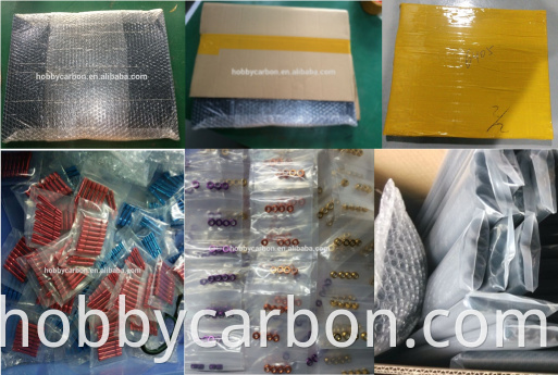 carbon fiber items and hardwares packing